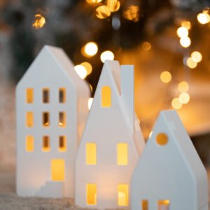 Ziemassvētku mājiņas - dekori